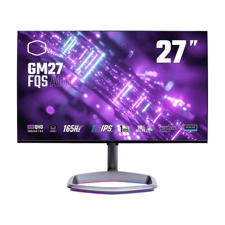 مانیتور کولرمستر مدل GM27-FQS ARGB سایز 27 اینچ Cooler Master GM27 FQS ARGB 27 Inch Flat Gaming Monitor